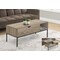 Monarch Specialties Coffee Table, 42in L, Rectangular, Cocktail, Lift-top, Dark Taupe, Black Metal, Contemporary, Modern I 3806 - alternate 2